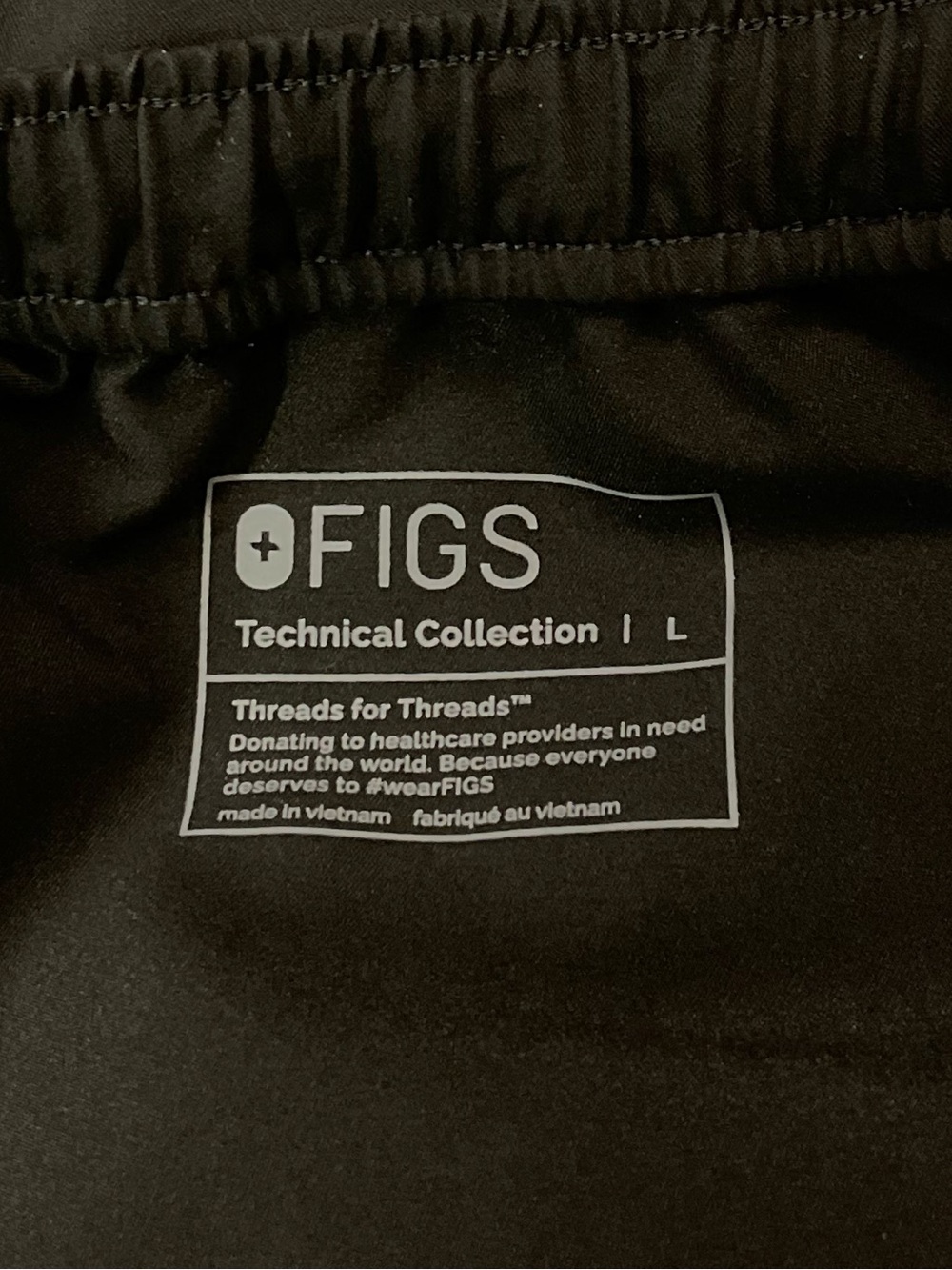 Figs Men’s Tansen Black Jogger Scrub Pants Size L - Picture 7 of 9